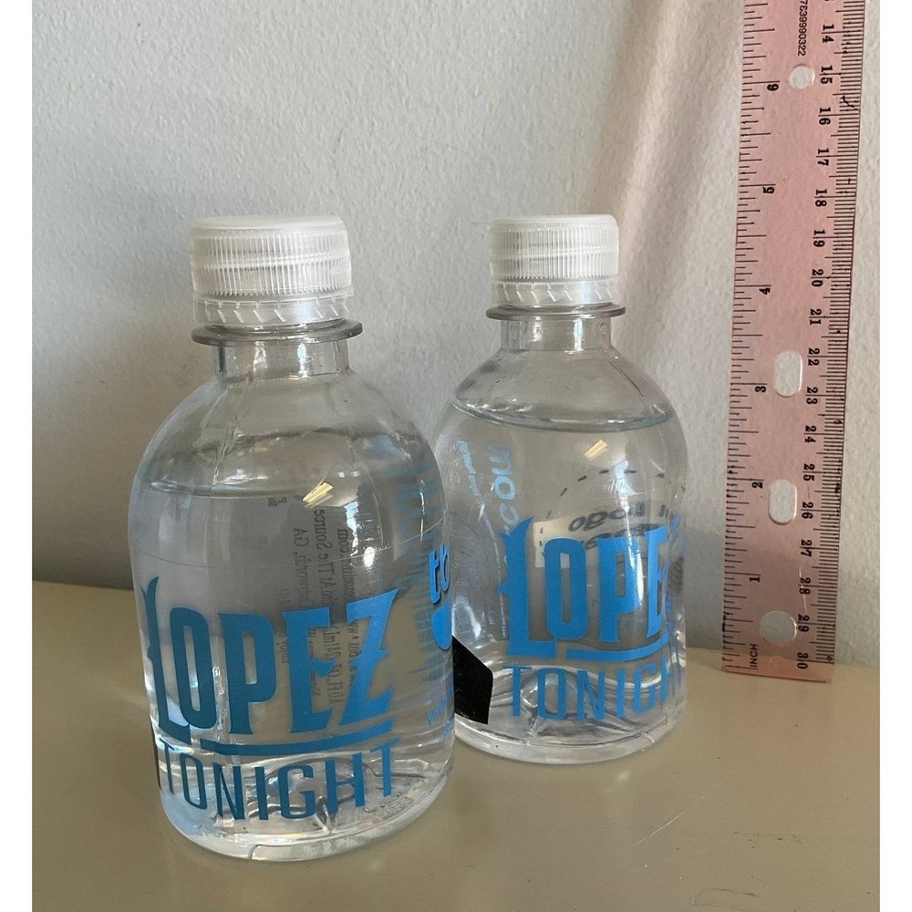 Comcast Lopez Tonight Premier Water‎ Bottle 8 oz. NEW Lot Of 2 Ice Box VTG 2009